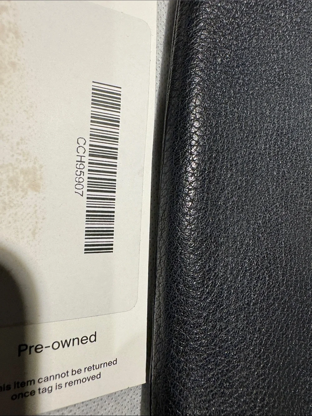 Coach Black Pebbled Leather Zip Wallet
